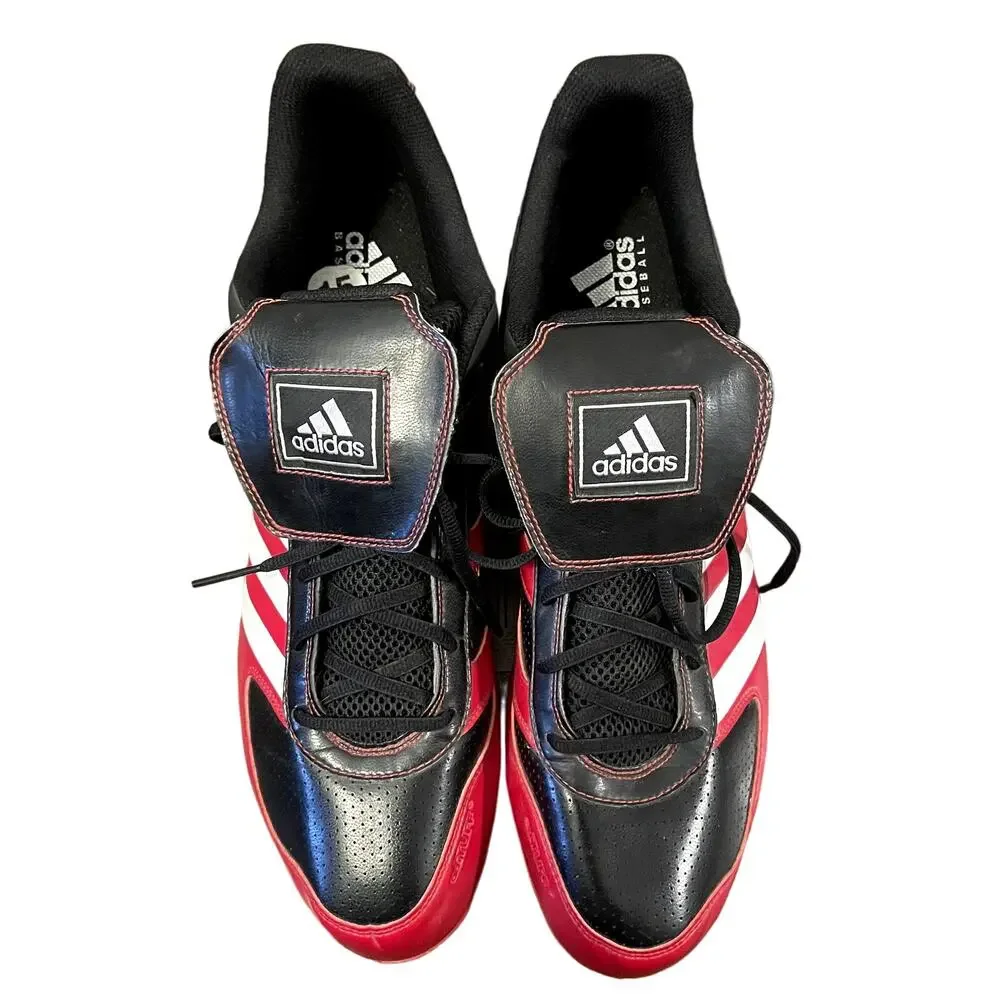 Adidas Baseball Cleats Black and Red Size Men's 15